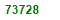 SEVENTY THREE THOUSAND SEVEN HUNDRED  AND TWENTY EIGHT